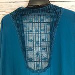 Jella couture‎ teal lace back kimono Women’s Size s Small Photo 3