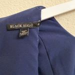 Black Halo Lorie Bell-sleeve Sheath Dress Size 4 Pacific Blue (Navy) Workwear Photo 3