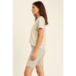 White Birch Women’s S Animal Print Biker Shorts Neutral Athleisure Cozy Photo 6