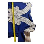 Blue Embroidered Tunic Dress Bohemian Festival Casual Cute Size M Photo 5