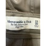 Abercrombie & Fitch The 90s Relaxed High Rise Taupe Coated Denim Jeans Size 24 Photo 3