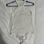 Abercrombie & Fitch White Sleeveless Scoop Neck Bodysuit Photo 2