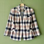 Veronica Beard Plaid Upcollar Schoolboy Dickey Blazer Jacket Size 2 Photo 1