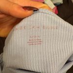 American Eagle Outfitters Cream Ribbed Tank Top Photo 1