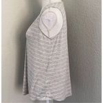 Lush Clothing Lush Heather Gray & White Striped Flowy Tank Size Small Photo 5