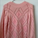 Love Shack Fancy  Rayla Knit Cardigan in Winter Blush Size: L Photo 8