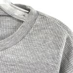 University of Louisville Cardinals Women’s Waffle Knit Thermal Crop Top Gray Size L Photo 4