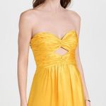 Cinq à Sept Beck Silk Cutout Mini Dress Dandelion Womens Size 8 Photo 2