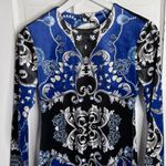 Tyler Boe Dana Velvet Patterned Sapphire Combo Midi Pencil Dress NEW W2014 Sz L Blue Size L Photo 3