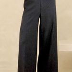 ZARA Basic Wide Leg Ankle Pants - Charcoal Photo 0