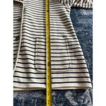 CHAPS  Women's 3 Button Nautical Knit Jacket Cream Navy Stripes Plus Size XXL Photo 5