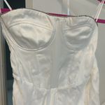 ZARA  Rhinestone Strapless Bustier Midi Dress with Slit Photo 5