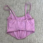 Colsie pink purple ribbed boning corset tank top Photo 1