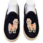 Soludos  Blue Velvet Llama Slip On Sneakers US‎ 7.5  EU 38 Casual Shoes Photo 0
