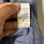 Rebecca Taylor  La Vie Blue Puff Sleeve Button Down Shirt Striped Sz S Costal Photo 2