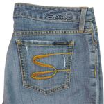 Seven7  14 34 Medium Wash Capri Jeans Plus Photo 3