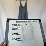 Lululemon gray blue v-neck t-back size 8 workout athleisure unlined lightweight Photo 3