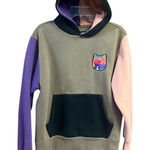 Ripndip  X Teddy Fresh Kaleidoscopic Nerm Colorblock Hoodie Sz S Photo 0