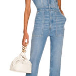 Good American NWOT Fit For Success Denim Jumpsuit Size XS Retail $199.00 Photo 0