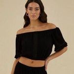 Rachel Parcell NWT  Off Shoulder Top in black   Size XS Photo 0
