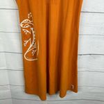 Baobab Womens size 44 Tropical Gecko Lizard Spaghetti Strap Dress Grenada Orange Size M Photo 3