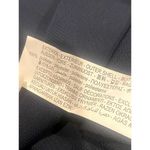 ZARA  Jacquard Fringe Lined Midi Dress ShortSleeve Keyhole S Dark Navy Blue #3101 Photo 7