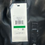 DKNY  Jeans Women's Zip-Front Faux-Leather Long-Sleeve Shirt Photo 8