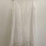 Mystree  white lace vintage looking shoulder sleeve midi dress lightweight medium Photo 0