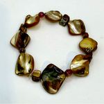 Earth Toned Beaded Bracelet Brown Photo 1