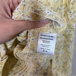 ASTR  The Label Yellow Blue Floral XL Peplum Blouse Photo 5