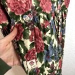 Carolart Design Vintage Teacher Dress Womens Size Medium Floral Cotton Jumper Pink Photo 3