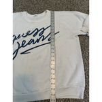 Guess Vintage 90s  Jeans Sweatshirt White Blue Spell Out Cut Tag Measures A Lg/XL Photo 5