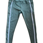 Beyond Yoga ​ XL Spacedye Leggings Cottagecore Green White Stripe Retro Photo 0