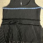 Derek Lam NWT  10 Crosby Waist Tie Peplum Tank Womens Size 6 Black White Textured Photo 10