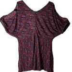 Free People  Vintage Y2K Butterfly Logo Deep Vee Open Shoulder Top Blouse Size XS Photo 4