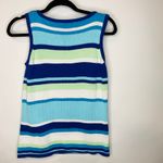 Eddie Bauer  Cotton Striped Sleeveless Sweater Tank Sz Medium Photo 5