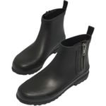 Madewell  Women's Zip-Up Lugsole Rain Boot Waterproof Black Size 9‎ Ankle Booties Photo 2