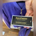 Juicy Couture NWT  J Bling Velour Westwood Jacket in plum purple Photo 3
