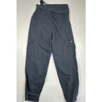 ZARA  Slate Gray High Waist Belted Paperbag Cargo Balloon Pants, Sz: S (b26) Photo 2