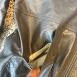 London Fog Women's Gray Faux Leather Bomber Jacket "Outerwear of Distinction" Photo 3