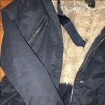 ZARA ✨HP✨ Navy Fur Lined Parka with Detachable Hood✨ Photo 4