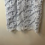 Adiva Women's Size Small Halter Top Blue/White Striped Lace Overlay Casual # Photo 8