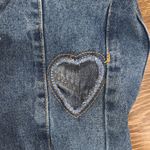 Edikted  Blue Heart Cutout Straight Leg Jeans Photo 2