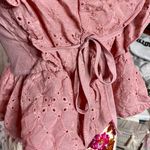 Boutique NEW Pink Eyelet Top Photo 7