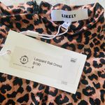 Likely NWT Leopard Print Bali Sheath Long Sleeve Ruched Mock Neck Dress Sz 4 Photo 3