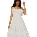Slate + Willow  Eyelet White Midi Dress Photo 3
