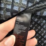 Topshop  Dress Womens‎ US 2 UK 6 EUR 34 Navy Blue White Grid Knit Flare Sleeve Photo 3