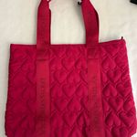 Victoria's Secret 💖 Victoria’s Secret Quilted Heart Tote Bag – Bright Pink – NWT 💖 Photo 1