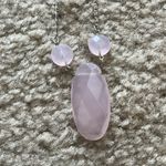 Bellagio crystals pink rose quartz choker necklace moonstone boho necklace Photo 3