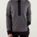Lululemon athletica Post Chaturanga Pullover Black/Ambient Grey -Size 4 Photo 0